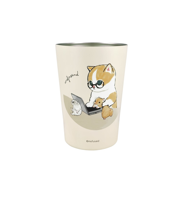 【当該商品送料無料】タンブラー 450ml 通販 mofusando モフサンド ステンレスタンブラー 2WAY 保温 保冷 マイボトル ステンレス