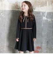 【当該商品送料無料】ワンピース キッズ 長袖 通販 ドレスワンピース 12062002 子供 ドレス 女の子 結婚式 パーティ 発表会 七五三