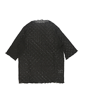 【当該商品送料無料】tシャツ レディース 半袖 通販 5分袖Tシャツ レディースTシャツ リブTシャツ プルオーバー ストレッチレース 動きやすい