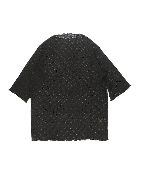 【当該商品送料無料】tシャツ レディース 半袖 通販 5分袖Tシャツ レディースTシャツ リブTシャツ プルオーバー ストレッチレース 動きやすい