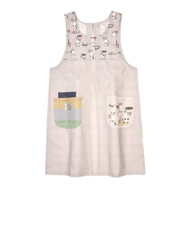 【当該商品送料無料】エプロン おしゃれ 通販 猫 ねこ ネコ 着脱が簡単 レディース女性 シンプル 無地 キッチンファブリック かわいい ポケット