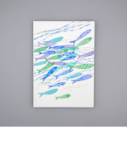 【当該商品送料無料】a5 ノート かわいい 日本製 通販 ROKKAKU misuzu uta ミニノート 無地 メモ帳 みすゞうた 箔押し