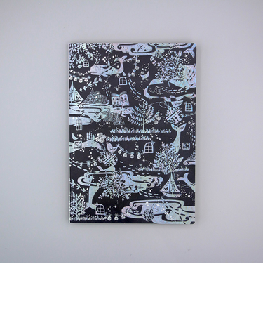 【当該商品送料無料】a5 ノート かわいい 日本製 通販 ROKKAKU misuzu uta ミニノート 無地 メモ帳 みすゞうた 箔押し