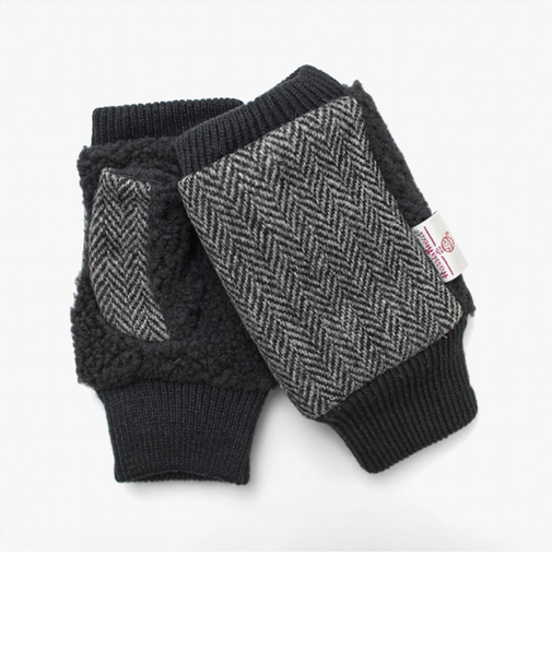 【当該商品送料無料】ハリスツイード 手袋 メンズ 通販 Harris Tweed グローブ 指なし 手ぶくろ メンズ手袋 ハンドウォーマー