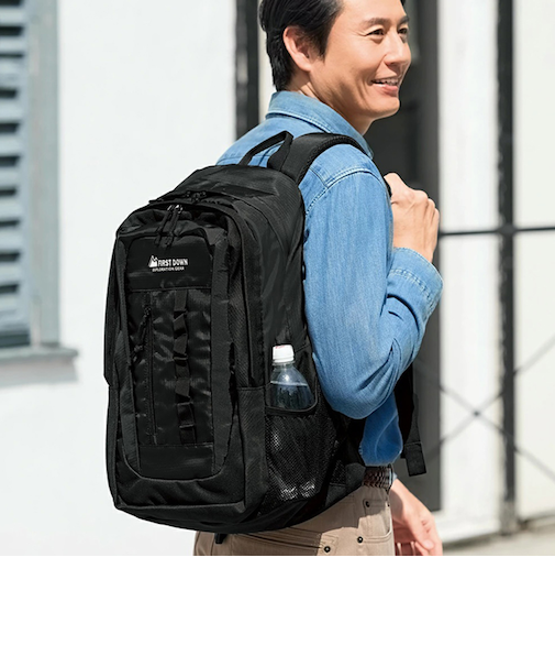 【当該商品送料無料】ファ－ストダウン バッグ デイパック 通販 リュック リュックサック バックパック ビジネスリュック ビジネスバッグ 2層