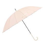 【当該商品送料無料】傘 16本骨 レディース おしゃれ 通販 長傘 雨傘 60cm 60センチ 手開き 手動 かさ カサ 無地 シンプル 軽量 軽い