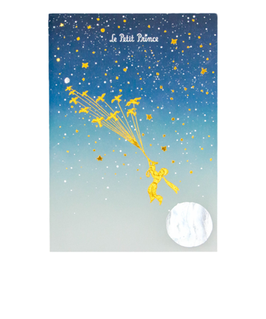 【当該商品送料無料】a6 ノート かわいい 日本製 通販 ROKKAKU 星の王子さま ミニノート 無地 メモ帳 星の王子様 グッズ 箔押し 自由帳