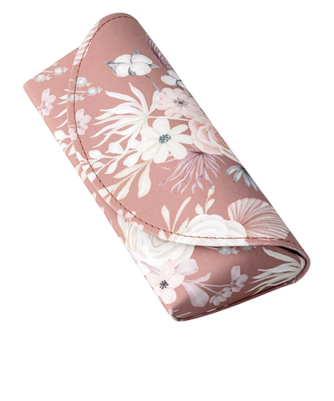 【当該商品送料無料】メガネケース ハード 通販 眼鏡ケース めがねケース スリム コンパクト セミハード 鼻当て付き 花柄 フラワー柄 レディース