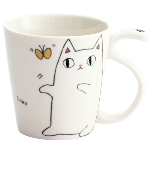 【当該商品送料無料】にゃん屋 猫3兄弟 マグカップ 通販 日本製 マグ カップ コップ 湯呑 湯呑み 湯飲み しっぽ 猫柄 ネコ柄 食器 可愛らしい