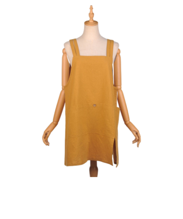 【当該商品送料無料】エプロン おしゃれ 通販 釦あきエプロン レディース女性 着脱が簡単 後ろボタン コットン 綿 キッチンファブリック かわいい