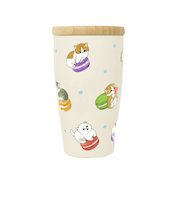 【当該商品送料無料】タンブラー 350ml 通販 mofusando モフサンド ステンレスタンブラー 保温 保冷 蓋付き マイボトル 猫 ねこ