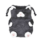 【当該商品送料無料】巾着 ねこ肯定感 通販 ポーチ 巾着ポーチ ミニポーチ 小物入れ ぬいぐるみ 収納 携帯 小物 猫 ねこ ネコ アニマルポーチ