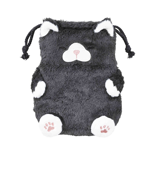 【当該商品送料無料】巾着 ねこ肯定感 通販 ポーチ 巾着ポーチ ミニポーチ 小物入れ ぬいぐるみ 収納 携帯 小物 猫 ねこ ネコ アニマルポーチ