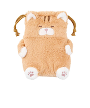 【当該商品送料無料】巾着 ねこ肯定感 通販 ポーチ 巾着ポーチ ミニポーチ 小物入れ ぬいぐるみ 収納 携帯 小物 猫 ねこ ネコ アニマルポーチ