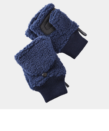 【当該商品送料無料】クロダ 手袋 メンズ 通販 グローブ 手ぶくろ 指なし カバー付き ハンドウォーマー ハンドカバー 防寒 暖かい ボア