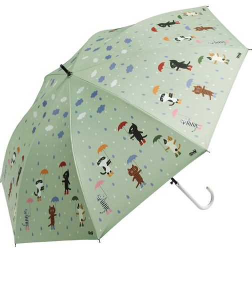 【当該商品送料無料】傘 レディース 晴雨兼用 通販 糸井忠晴 グッズ 58cm ジャンプ傘 長傘 雨傘 日傘 晴雨兼用傘 ワンタッチ 8本骨 かさ