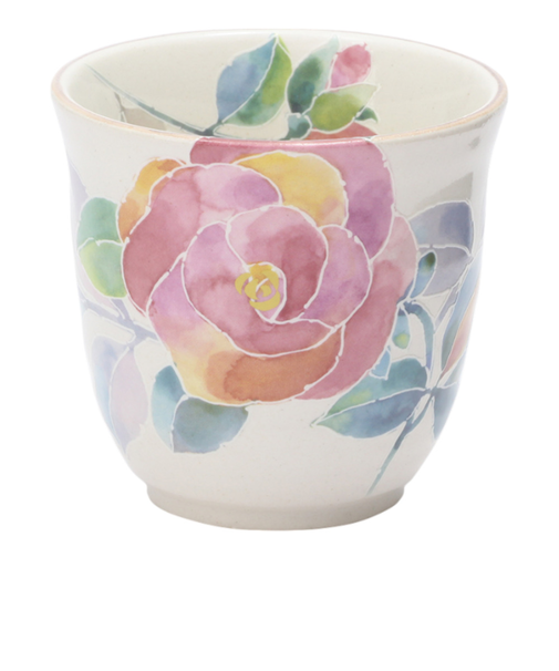 【当該商品送料無料】湯呑 湯呑み 花ものがたり かわいい 通販 日本製 コップ カップ 湯呑茶碗 湯呑み茶碗 花柄 花 はな 食器 可愛らしい