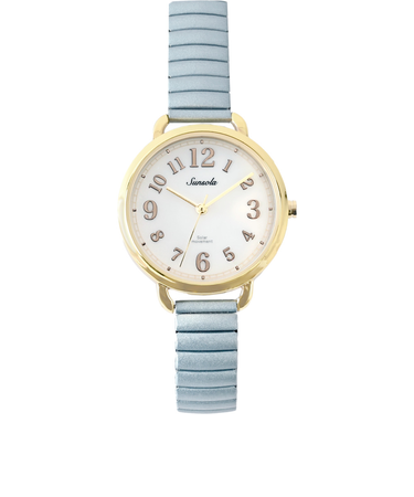 【当該商品送料無料】field work 時計 通販 腕時計 レディース ソーラー リストウォッチ レディースウォッチ じゃばら 蛇腹ベルト