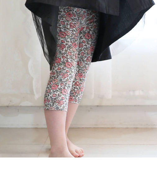 【当該商品送料無料】女の子 キッズ レギンス かわいい 通販 スパッツ 64042301 パンツ 春 夏 秋 冬 7分丈 七分丈 通園 通学 幼稚園