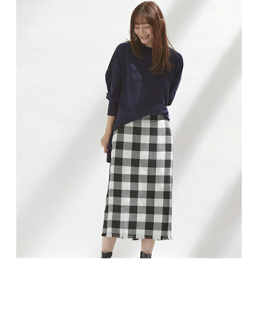 【当該商品送料無料】スカート レディース チェック 通販 ペンシルスカート ミモレ丈スカート チェック柄 ミディアム ミディ丈 ミモレ丈