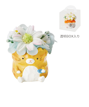【当該商品送料無料】ソープフラワー レジンポット アニマル 通販 フラワーギフト 花 フラワー お花 アレンジメント ソープ アレンジ かわいい