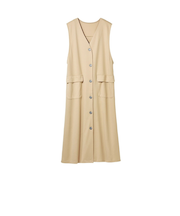 【当該商品送料無料】ジレ レディース 通販 ロングジレ 2WAY ジャンバースカート風 おしゃれ かわいい フョーマル ロングベスト ベスト 大人