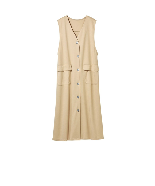 【当該商品送料無料】ジレ レディース 通販 ロングジレ 2WAY ジャンバースカート風 おしゃれ かわいい フョーマル ロングベスト ベスト 大人