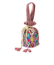 【当該商品送料無料】巾着バッグ 巾着袋 レディース カンバディアパッチ 通販 巾着バック 巾着 ポーチ バッグ バック インナーバッグ 刺繍