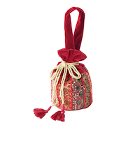 【当該商品送料無料】巾着バッグ 巾着袋 レディース カンバディアパッチ 通販 巾着バック 巾着 ポーチ バッグ バック インナーバッグ 刺繍