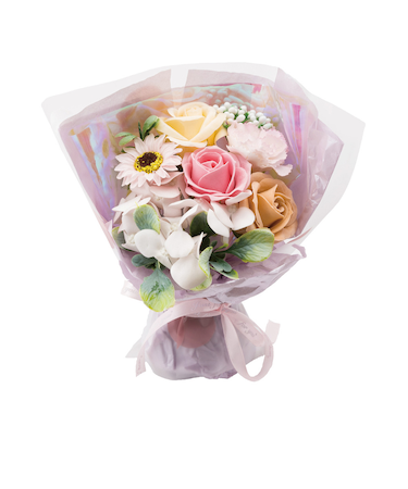【当該商品送料無料】ソープフラワー 花束 通販 ブーケ アーティフィシャルフラワー ソープフラワーギフト 造花 フラワーソープ シャボンフラワー