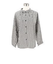 【当該商品送料無料】DGY ディージーワイ チェックシャツ レディース 通販 ブラウス シャツ ギャザーブラウス ボタン ギャザー 長袖 チェック柄