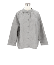 【当該商品送料無料】DGY ディージーワイ チェックシャツ レディース 通販 ブラウス シャツ ギャザーブラウス ボタン ギャザー 長袖 チェック柄