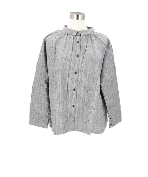 【当該商品送料無料】DGY ディージーワイ チェックシャツ レディース 通販 ブラウス シャツ ギャザーブラウス ボタン ギャザー 長袖 チェック柄