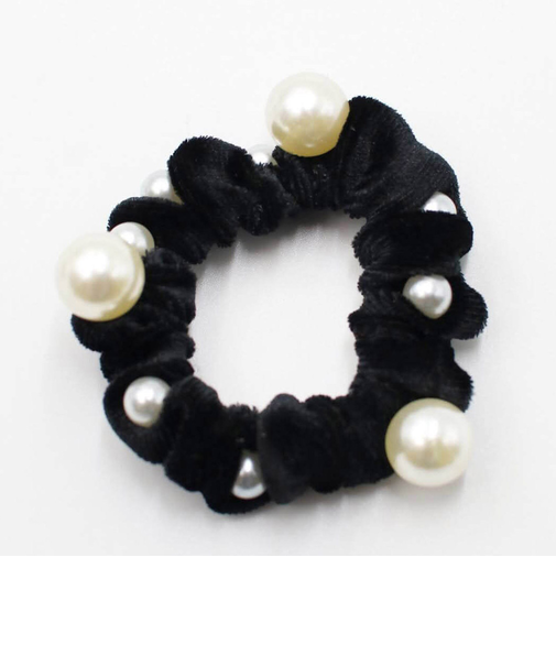 【当該商品送料無料】ヘアゴム 子供 パール ベロア 通販 シュシュ 髪飾り 子ども こども キッズ 女の子 卒園式 入園式 入学式 卒業式