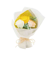 【当該商品送料無料】ソープフラワー 花束 通販 ブーケ 箱入り アーティフィシャルフラワー ソープフラワーギフト 造花 フラワーソープ 石鹸フラワー