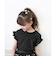 【当該商品送料無料】キッズ Tシャツ 半袖 女の子 通販 カットソー 73042401 半袖Tシャツ 夏服 フリル リボン フリル袖 カジュアル