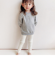 【当該商品送料無料】女の子 キッズ レギンス かわいい 通販 スパッツ 74012402 パンツ 春 夏 秋 冬 シンプル 通園 通学 幼稚園