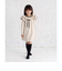 【当該商品送料無料】キッズ ワンピース 女の子 長袖 通販 キッズワンピース 42122102 長袖ワンピース 冬 秋冬 フリル リボン Aライン