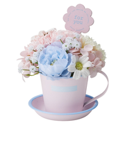 【当該商品送料無料】ソープフラワー マグカップ付き 通販 フラワーギフト シャボンフラワー 花 フラワー お花 アレンジメント ソープ アレンジ