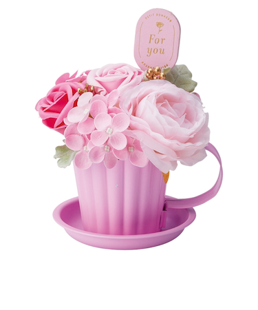 【当該商品送料無料】ソープフラワー マグカップ付き 通販 フラワーギフト シャボンフラワー 花 フラワー お花 アレンジメント ソープ アレンジ