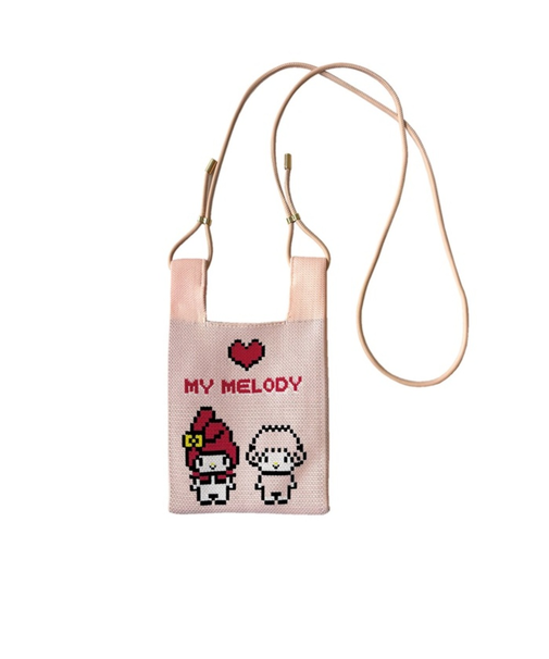 【当該商品送料無料】ルートート ミニ ショルダー 通販 ショルダーバッグ IP.BRニット.サンリオキャラクターズ-B キャラクター