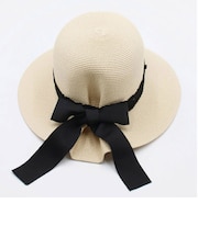 【当該商品送料無料】麦わら帽子 キッズ 女の子 通販 ストローハット 麦わら 帽子 リボン ストロー ハット 子供 こども 子ども カジュアル