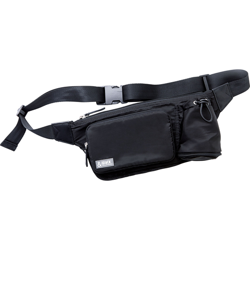 【当該商品送料無料】ウォーキングバッグ 軽量 通販 ウォークバッグ ショルダーバッグ ウェストポーチ ウェストバッグ 腰バッグ 2WAY 薄くて軽い