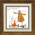 【当該商品送料無料】サムトフト 絵画 通販 約24cm × 24cm Sam toft アートフレーム おしゃれ サム トフト アートパネル