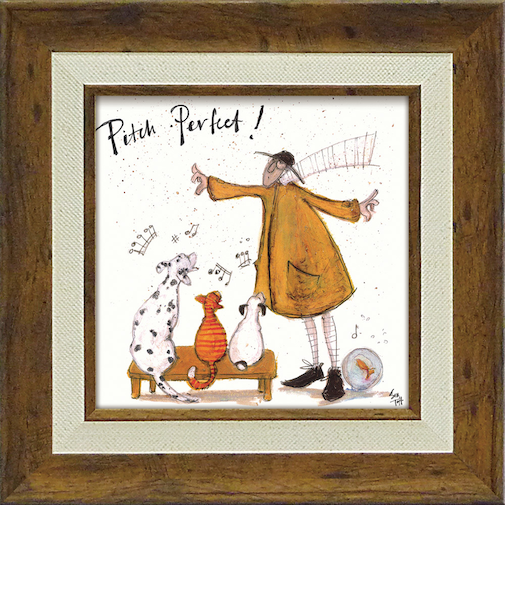 【当該商品送料無料】サムトフト 絵画 通販 約24cm × 24cm Sam toft アートフレーム おしゃれ サム トフト アートパネル