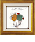 【当該商品送料無料】サムトフト 絵画 通販 約24cm × 24cm Sam toft アートフレーム おしゃれ サム トフト アートパネル