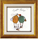 【当該商品送料無料】サムトフト 絵画 通販 約24cm × 24cm Sam toft アートフレーム おしゃれ サム トフト アートパネル