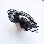 【当該商品送料無料】Rora カチューシャ 通販 リボン チュール 水玉 48392102 髪飾り ヘッドドレス 子供 女の子 フォーマル 可愛い