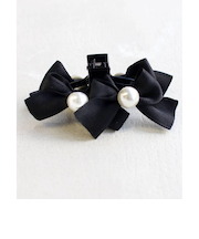 【当該商品送料無料】ヘアクリップ キッズ 通販 ヘア クリップ 68512302 るい蝶リボンバンスクリップ リボン パール 子供 女の子