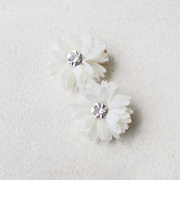【当該商品送料無料】ヘアクリップ キッズ 2個セット 通販 ヘア クリップ 68012302 マーガレットミニクリップ お花 フラワー 子供 女の子